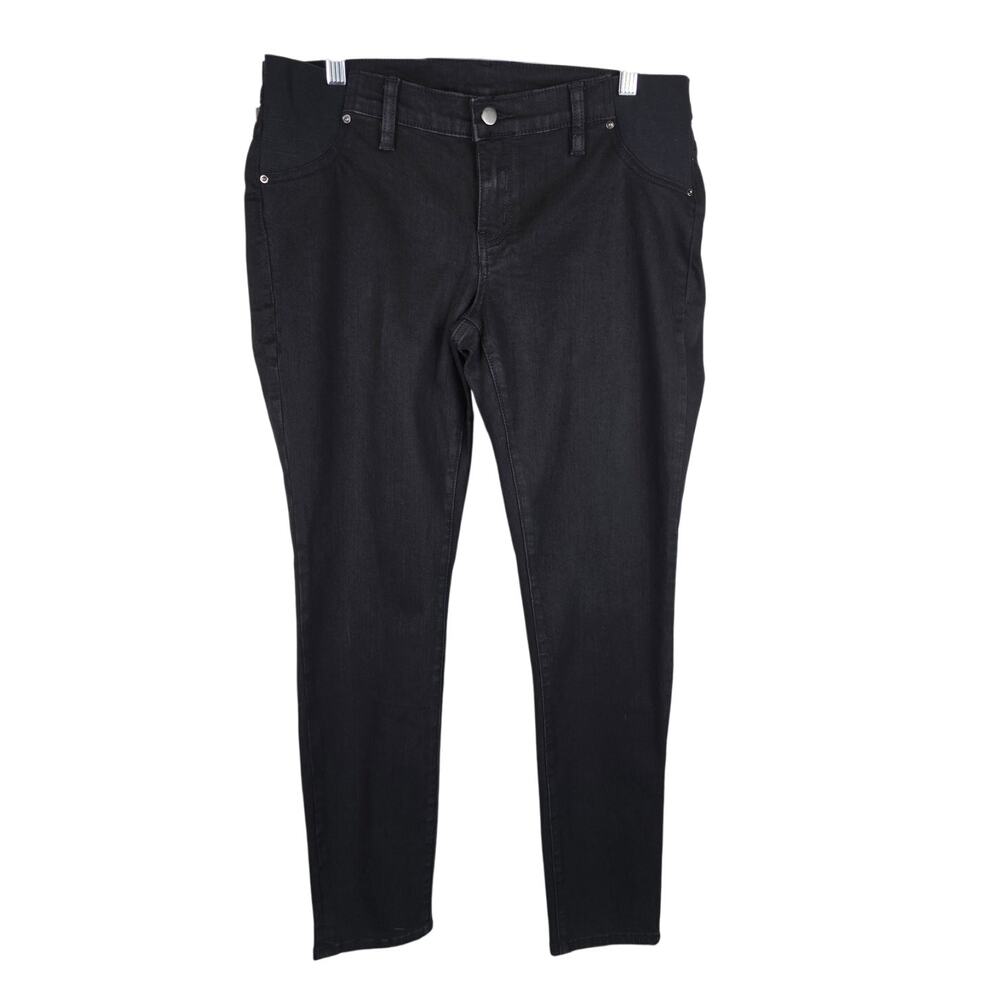 Ingrid & Isabel Black Maternity Waist Relief Women's Skinny Jeans 29 NWT